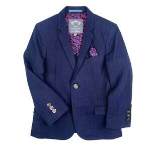 Appaman 100% Linen Navy Blazer / Sports Jacket Sz 2T